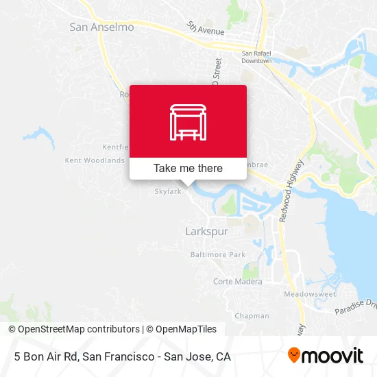5 Bon Air Rd map