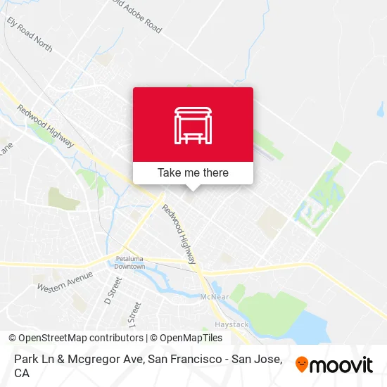Park Ln & Mcgregor Ave map