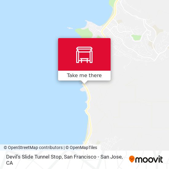 Devil's Slide Tunnel Stop map