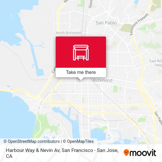 Harbour Way & Nevin Av map