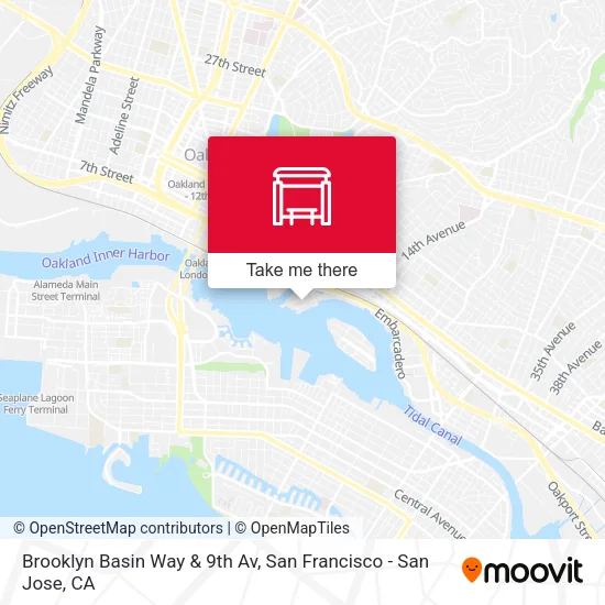 Brooklyn Basin Way & 9th Av map