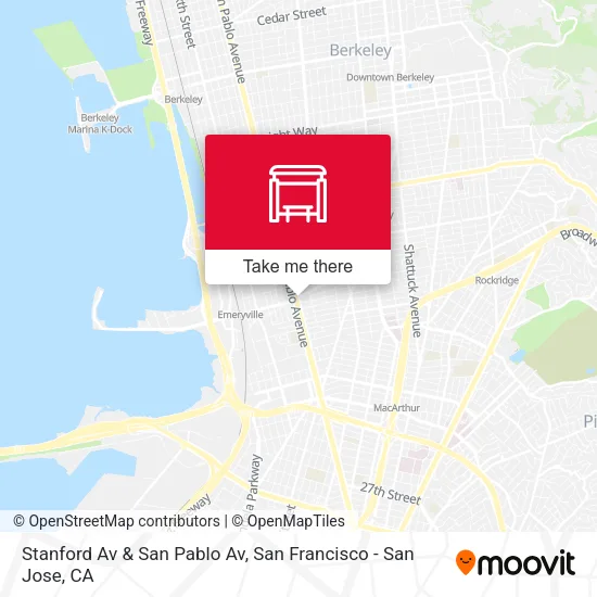 Mapa de Stanford Av & San Pablo Av