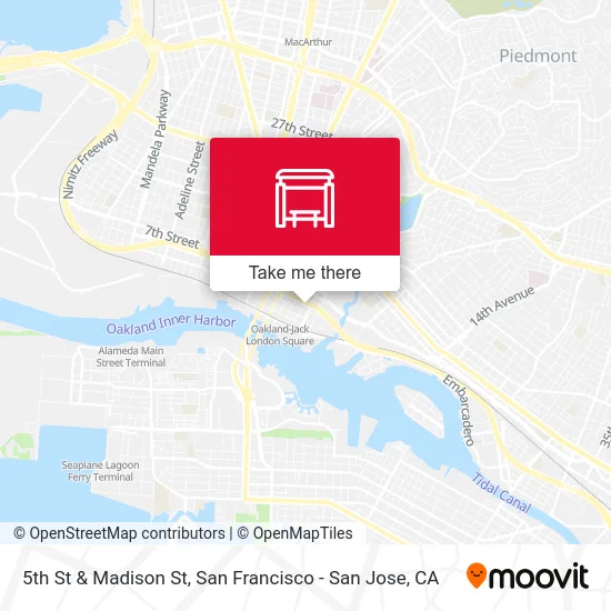 5th St & Madison St map
