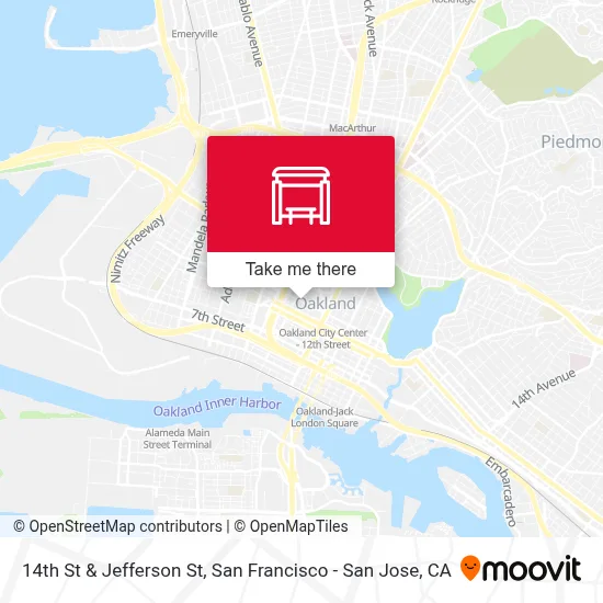 14th St & Jefferson St map