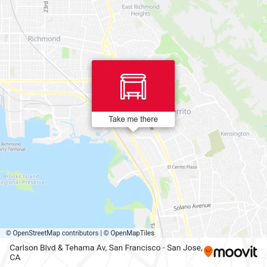 Carlson Blvd & Tehama Av map