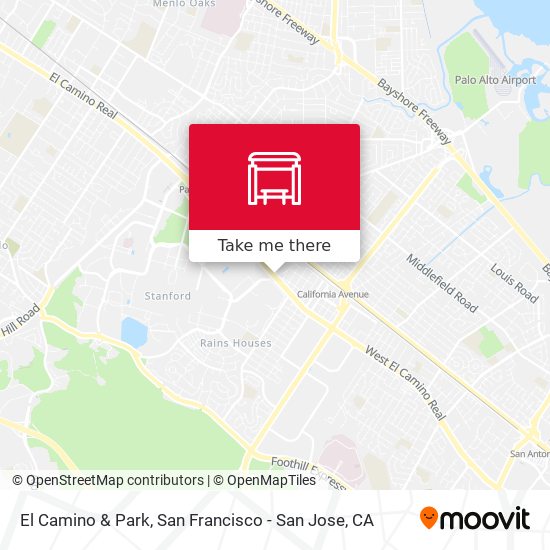 El Camino & Park map