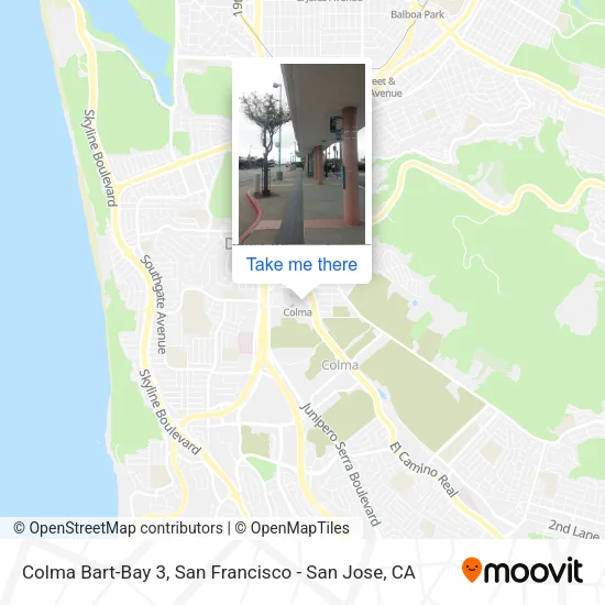 Mapa de Colma Bart-Bay 3