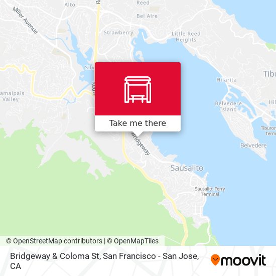 Bridgeway & Coloma St map