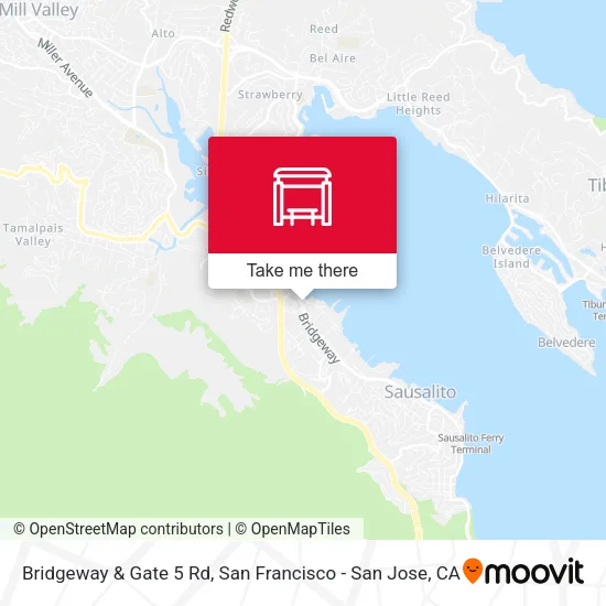 Bridgeway & Gate 5 Rd map