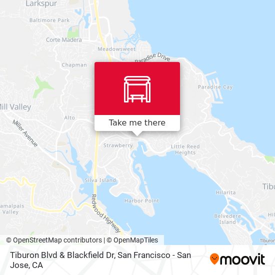 Mapa de Tiburon Blvd & Blackfield Dr