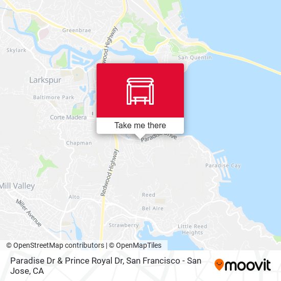 Paradise Dr & Prince Royal Dr map