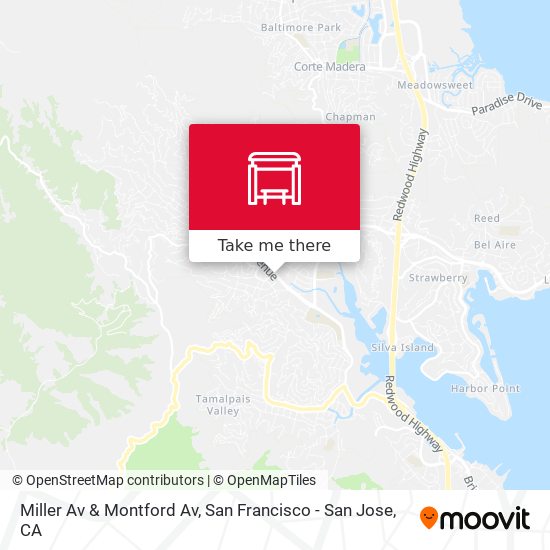 Miller Av & Montford Av map