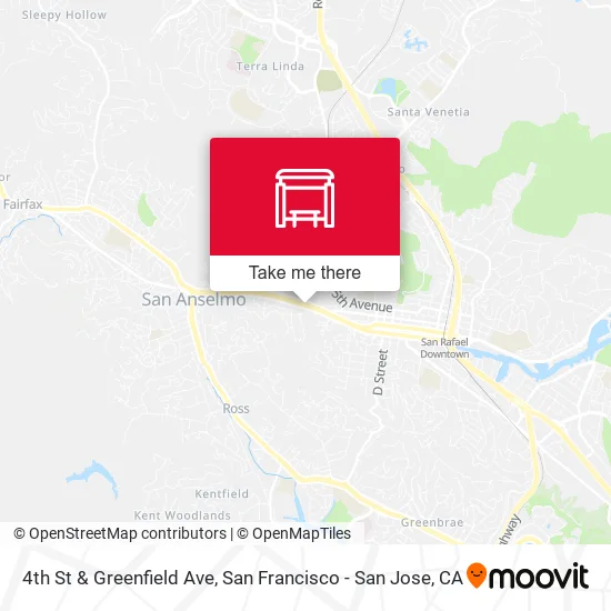 4th St & Greenfield Ave map