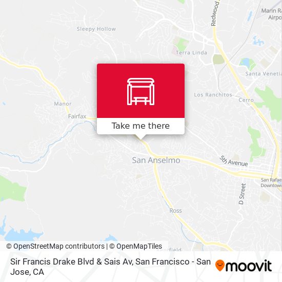 Mapa de Sir Francis Drake Blvd & Sais Av