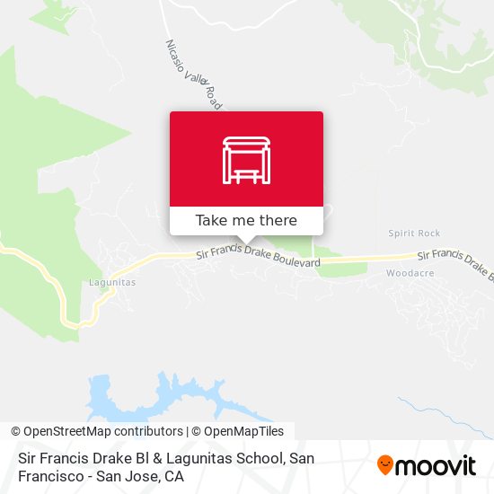 Sir Francis Drake Bl & Lagunitas School map