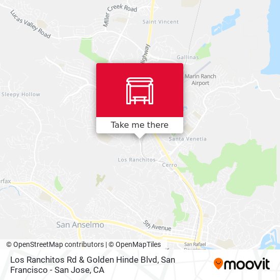 Los Ranchitos Rd & Golden Hinde Blvd map