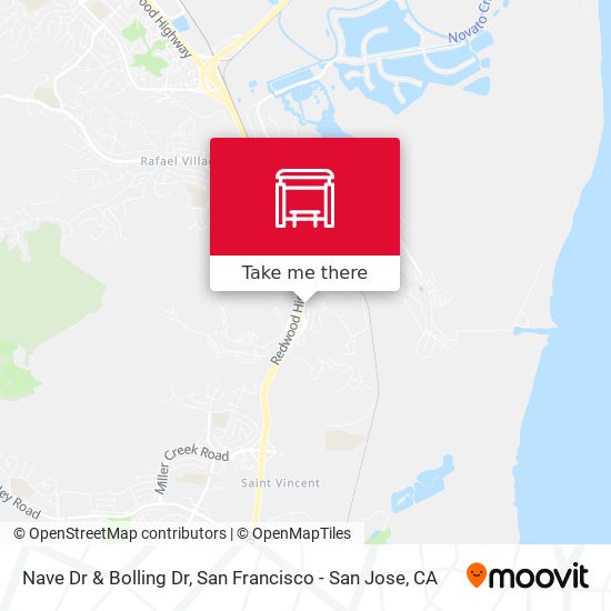 Nave Dr & Bolling Dr map