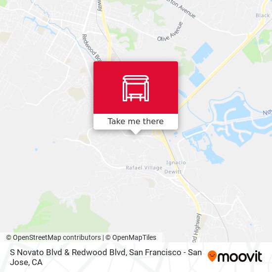 Mapa de S Novato Blvd & Redwood Blvd