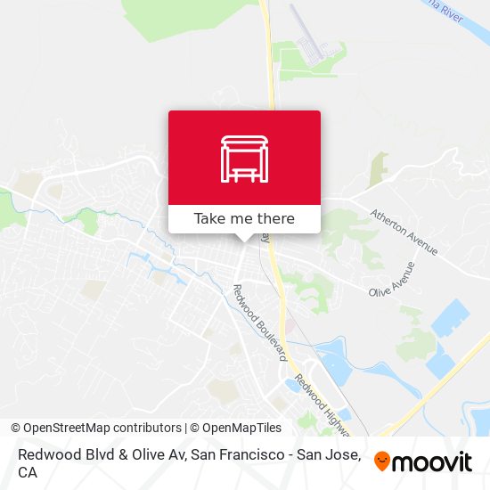 Mapa de Redwood Blvd & Olive Av