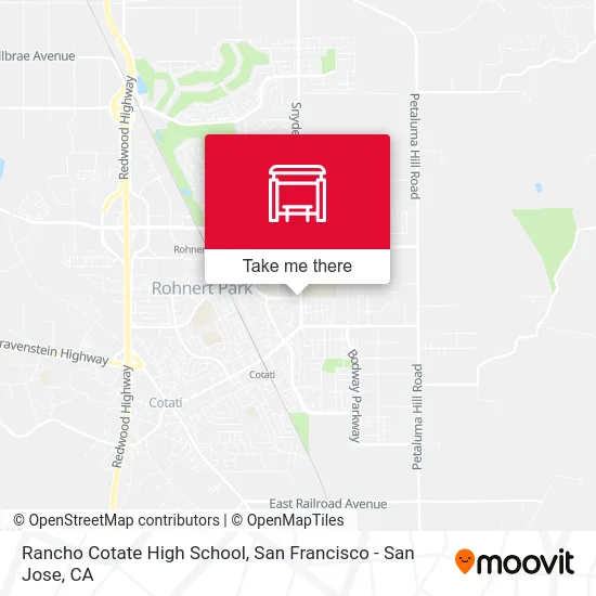 Rancho Cotate High School map