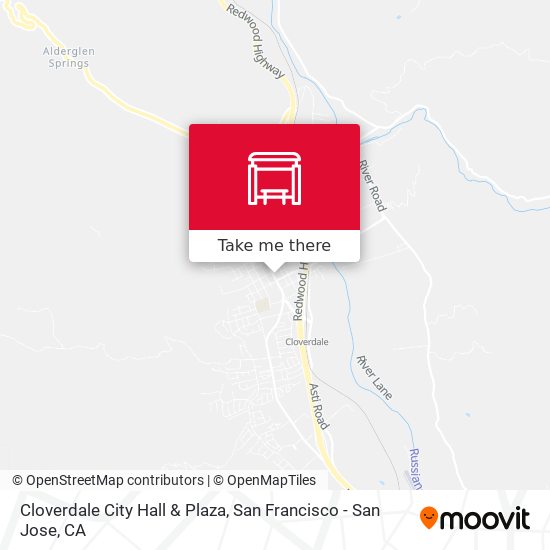 Cloverdale City Hall & Plaza map