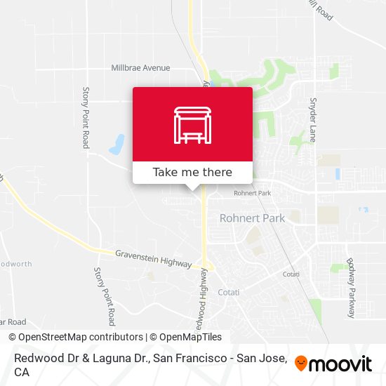 Redwood Dr & Laguna Dr. map