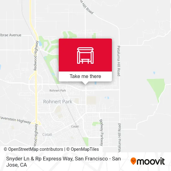 Snyder Ln & Rp Express Way map