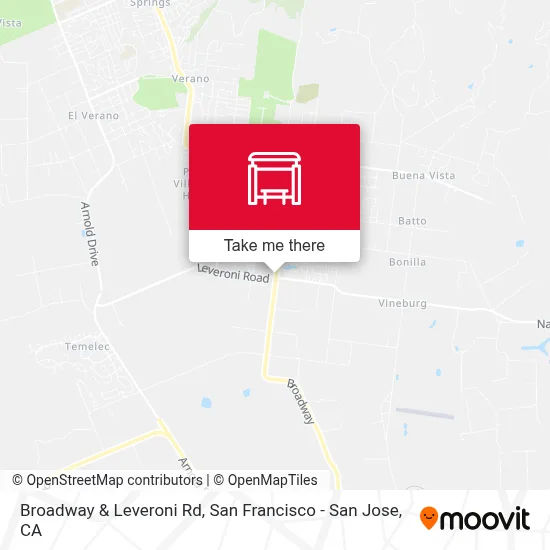 Broadway & Leveroni Rd map