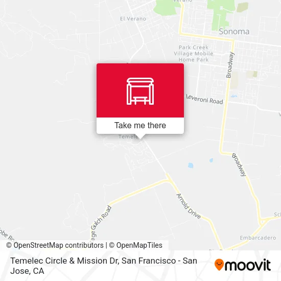 Temelec Circle & Mission Dr map