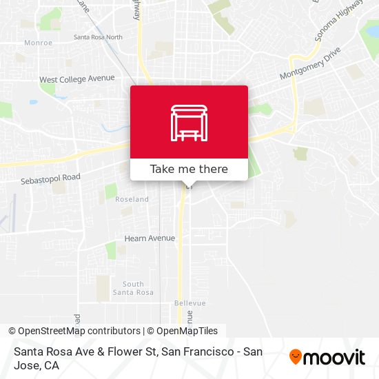 Santa Rosa Ave & Flower St map