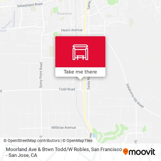 Mapa de Moorland Ave & Btwn Todd / W Robles