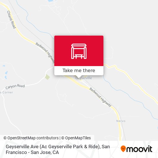 Geyserville Ave (Ac Geyserville Park & Ride) map