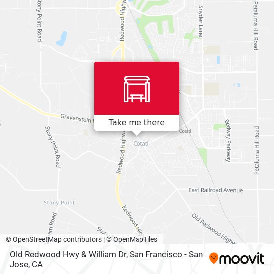 Old Redwood Hwy & William Dr map