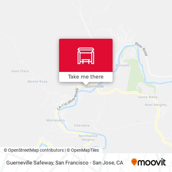 Mapa de Guerneville Safeway