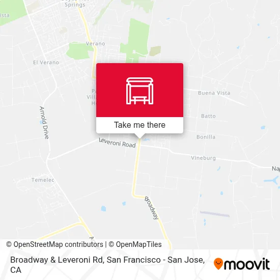 Broadway & Leveroni Rd map
