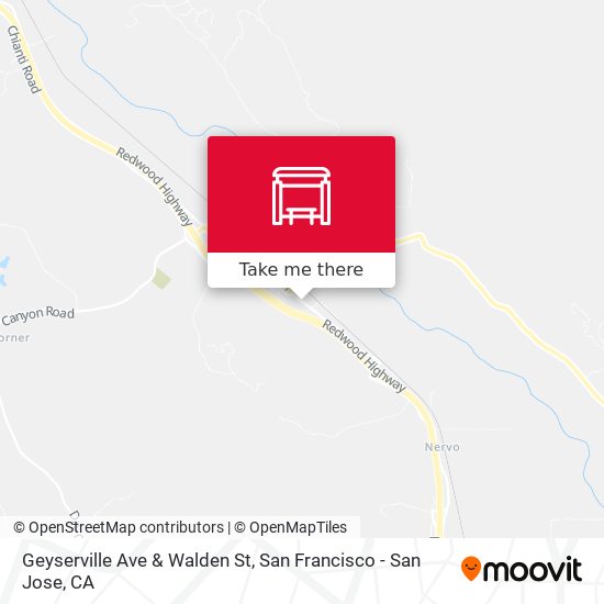 Mapa de Geyserville Ave & Walden St