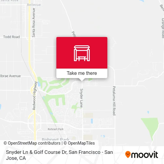 Snyder Ln & Golf Course Dr map