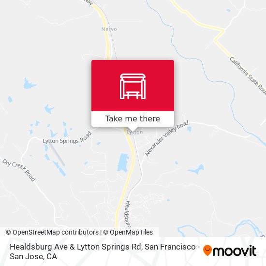 Mapa de Healdsburg Ave & Lytton Springs Rd