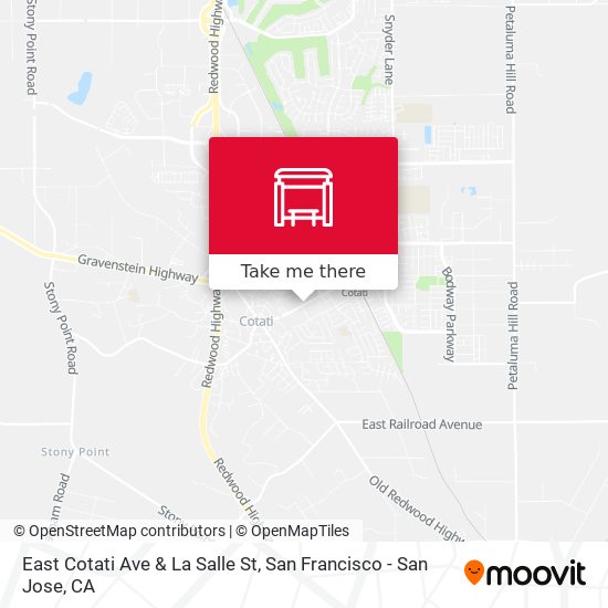 East Cotati Ave & La Salle St map