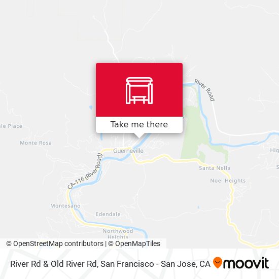 River Rd & Old River Rd map