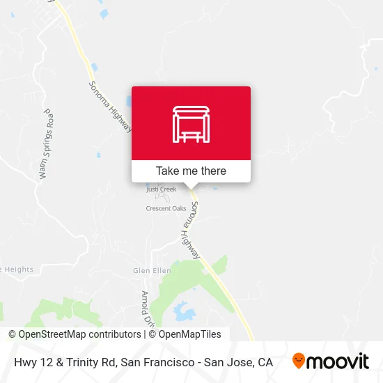 Hwy 12 & Trinity Rd map