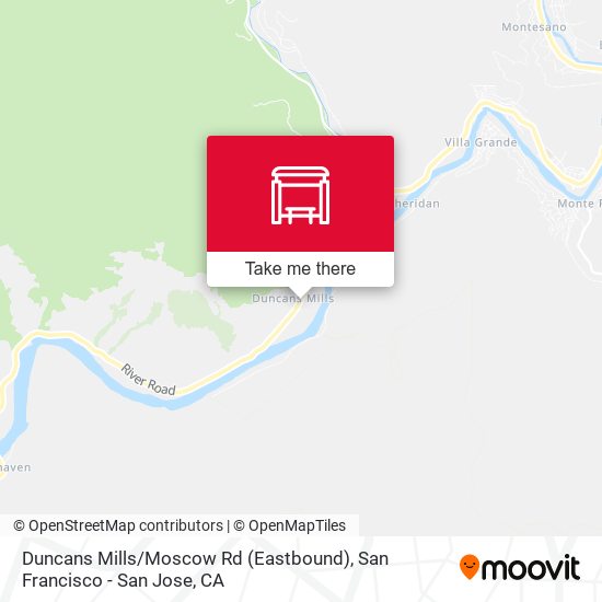 Mapa de Duncans Mills (Eastbound)