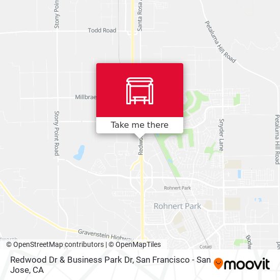 Redwood Dr & Business Park Dr map