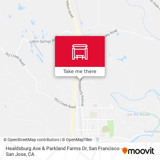 Healdsburg Ave & Parkland Farms Dr map