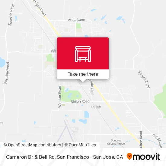 Cameron Dr & Bell Rd map