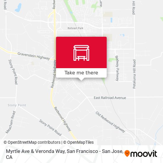 Myrtle Ave & Veronda Way map