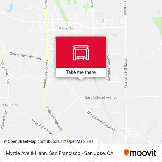 Myrtle Ave & Hahn map