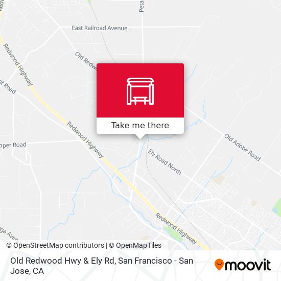 Mapa de Old Redwood Hwy & Ely Rd