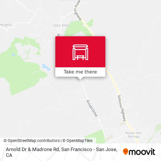 Arnold Dr & Madrone Rd map