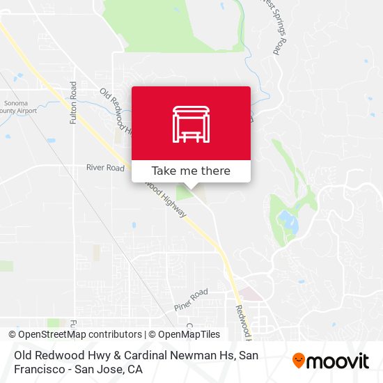Old Redwood Hwy & Cardinal Newman Hs map